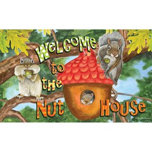Briarwood Lane Fall Doormat 30x18 Indoor Outdoor Welcome To the Nut House Summer For Fall Doormat - 1 of 4
