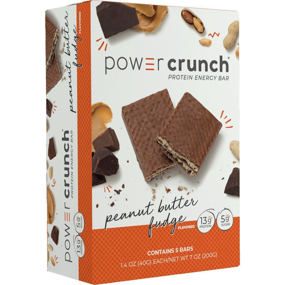 Power Crunch Peanut Butter Fudge Wafer Protein Energy Bar - 5pk