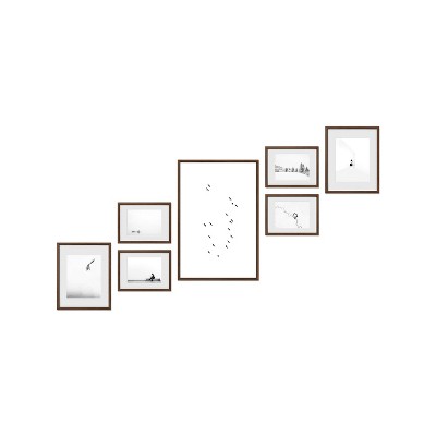 Haus and Hues Claremont Gallery Wall Frame Set with Real Glass and Mat