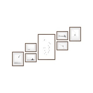 Haus and Hues Claremont Gallery Wall Frame Set with Real Glass and Mat - 1 of 4
