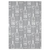 2pk Jacquard Vino Print Kicthen Towels Gray - MU Kitchen - 2 of 3