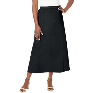 Jessica London Stretch Denim Jegging Skirt - 1 of 4