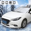 Unique Bargains Thicken 4-Layer Sun Reflector Car Windshield Snow Ice Cover Extra Large - 2 of 4