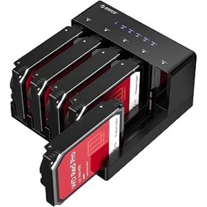ORICE USB 3.0 5 Bay Hard Drive Docking Station with Offline Cloning 3.5 SATA Enclosure for HDD SSD - 1 of 1