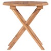 Outdoor Table Fine sanded teak Solid Teak wood Small Foldable - 2 of 4