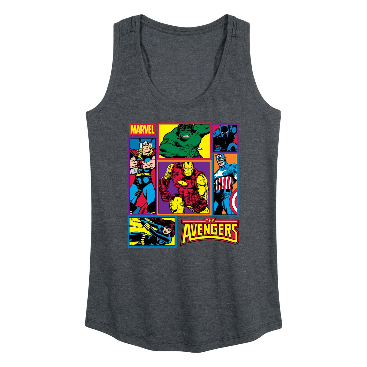 Women's - Marvel - Avengers Grid Graphic Racerback Tank