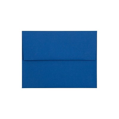 JAM Paper A2 Invitation Envelopes 4.375 x 5.75 Presidential Blue 25/Pack 563913396