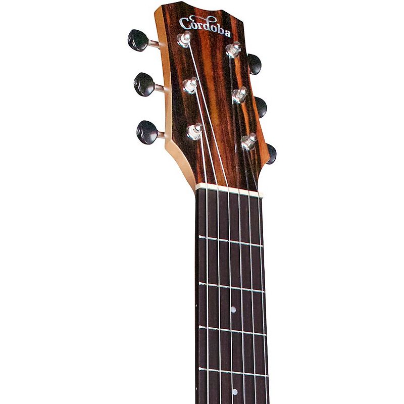 Cordoba Mini II EB-CE Mini Acoustic-Electric Guitar Natural, 5 of 7