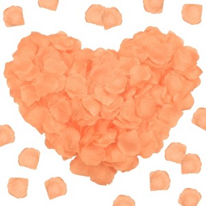 Unique Bargains Silk Faux Reusable Artificial Flower Rose Petals 1.97 x 1.97" 3000 Pcs - 1 of 4