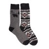 MUK LUKS Men's Wool Socks (2 Pair Pack) - 2 of 3