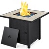 Yaheetech Gas Fire Pit Table Square with Ceramic Tabletop Outdoor - 2 of 4