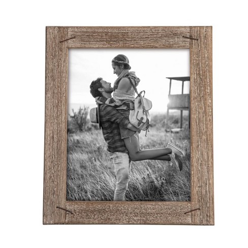 Designovation Gallery Rectangle Wood Wall Frame, 11x14 Matted To 8x10, Gray  : Target