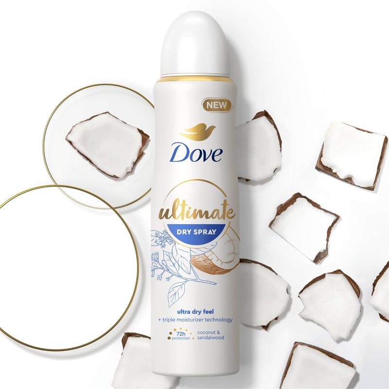 Dove Beauty Ultimate 72-Hour Ultra Dry Feel Dry Spray - Coconut &#38; Sandalwood - 3.8oz, 5 of 6