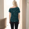 Anna-Kaci Women's Off-Shoulder Sequin Short Sleeve Top with Relaxed Fit - 3 of 4