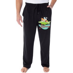 The Jetsons Men's Vintage Characters And Logo Loungewear Pajama Pants Black - 1 of 3