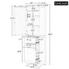 NicBex Freestanding Bathroom Storage Cabinet with 2 Drawers, Bathroom Cabinet with Adjustable Shelves, MDF Bathroom Floor Cabinet - 3 of 4