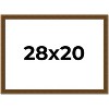 PosterPalooza | Flat Gold Picture Frame - UV Acrylic, Backing Board, Hanging Hardware Included - 2 of 4