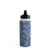 Cynthia Haller Classic blue and gold paisley Water Bottle - Society6 - 2 of 4