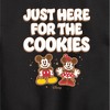 Boys' - Disney - Mickey and Minnie Just Here For The Cookies Christmas Graphic Long Sleeve Fleece Sweatshirt - 2 of 4