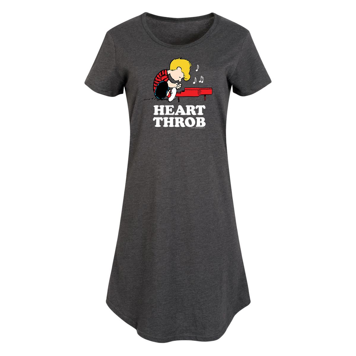 Women's - Peanuts - Heart Throb Graphic T-shirt Dress