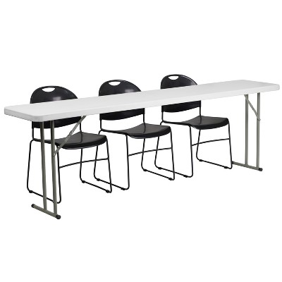 8 foot folding table target