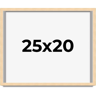 PosterPalooza | 25x20 Wood Frame with UV Acrylic, 6 Finishes: Black, White, Bronze, Silver, Wood, Mahogany