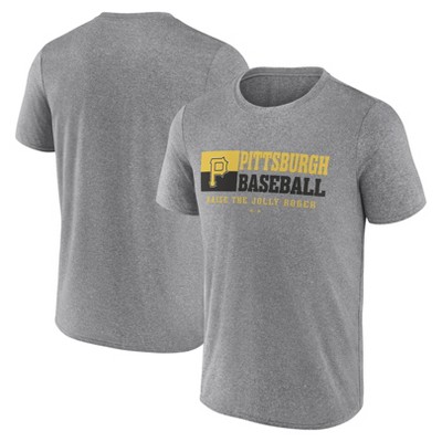 MLB Pittsburgh Pirates Men's Gray Short Sleeve T-Shirt