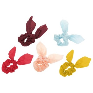 Unique Bargains Solid Rabbit Ears Hair Ties 5 Pcs - 1 of 4