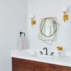 Uniquewise Decorative Shaped Metal Frame Wall Mounted Modern Mirrors For Home Office And For Any Wall for Your Living Room, Bedroom, Vanity, Entryway - 3 of 4