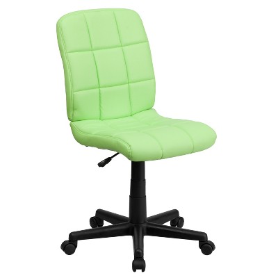  Flash Furniture Mid-Back Green Quilted Vinyl Swivel Task Office Chair 