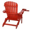 Jiallo Foldable Adirondack Chair with cup holder Conversation Set, 2 Foldable Adirondack Chairs with cup holders with Ottoman and 1 End Table - image 4 of 4