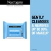 Neutrogena Facial Cleansing Makeup Remover Wipes - 3 of 4