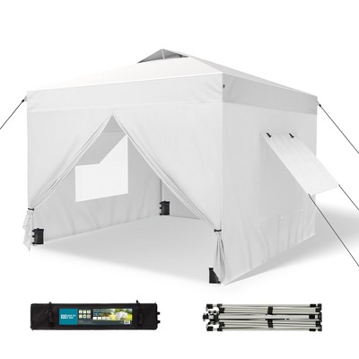 Captiva Designs 10’x10’ Pop-Up Canopy Tent with Sidewalls – Easy Setup, Waterproof, and Ventilated for Outdoor Events and Parties