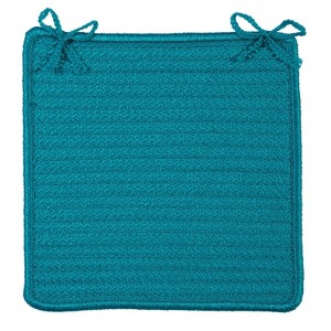 Colonial Mills Simply Home Solid - Turquoise Chair Pad Set (4) - 1 of 1