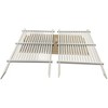 Outdoor Fence Screens Louvered Vinyl Fence No Dig Fence Panel Kit 2 Panels 48" W x 36" H for Garden Pet Playpen - 3 of 4