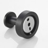 HANPURE Round Base Wall Hanging Coat Hook, Matte Black Towel Hook, 4 Pack for Entry, Wardrobe, Bathroom, Bedroom, Furniture Hardware - 2 of 4