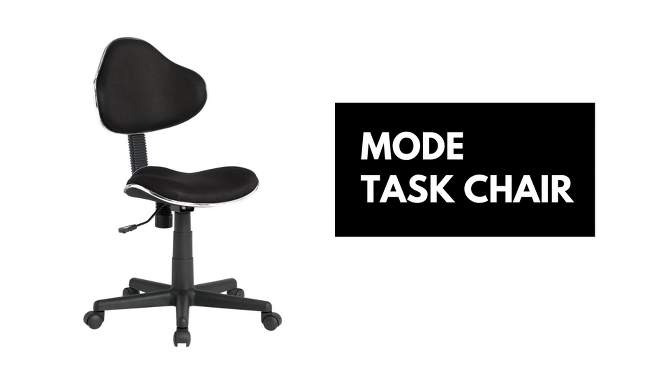 Mode Swivel Height Adjustable Office Task Chair Black - Studio Designs, 2 of 12, play video