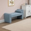 Boucle Bench,Upholstered Bench,Shoe Bench,Modern Ottoman Bench,Vanity Stools,End Of Bed Bench,Footrest For Bedroom,Living Room,Hallway-Cuddlewood - 2 of 4