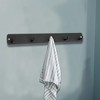 Unique Bargains Coat Hooks Wall Mount with Coat Hooks for Entryway Bathrooms - 2 of 4