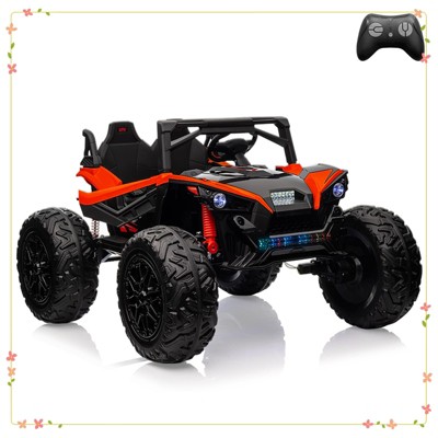 2 Seater Ride On Car Truck, 24V Ride On Toys for Big Kids w/Remote Control