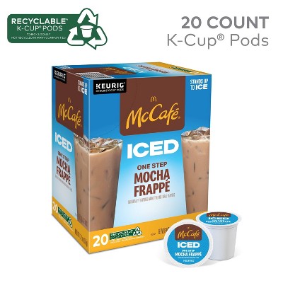 Keurig McCafe ICED One Step Mocha Frappe Medium Roast K-Cup Pods - 20ct