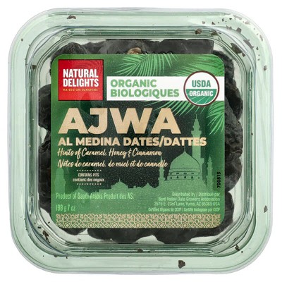 Natural Delights, Ajwa Al Medina Dates, 7 oz