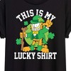 Women's - Garfield - This Is My Lucky Shirt Oversized Graphic T-Shirt - 2 of 4