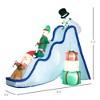 QingMoon Christmas Inflatable Slide Decor, Cute Elf, Gingerbread Man and Snowman, Holiday Blow Up Decorations for Yard, Lawn and Garden - 4 of 4