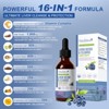 Mulittea 16 in 1 Liver Detox Cleanse,Repair & Support Liquid Drops, 60ml (2 Fl.oz) - Blueberry Flavor - 3 of 4