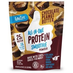 FlavCity Protein Smoothie Powder - 10 Servings - Chocolate Peanut Butter - 460gms - 1 of 4