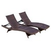 Oversartpe Wicker Chaise Lounge - 2 of 4