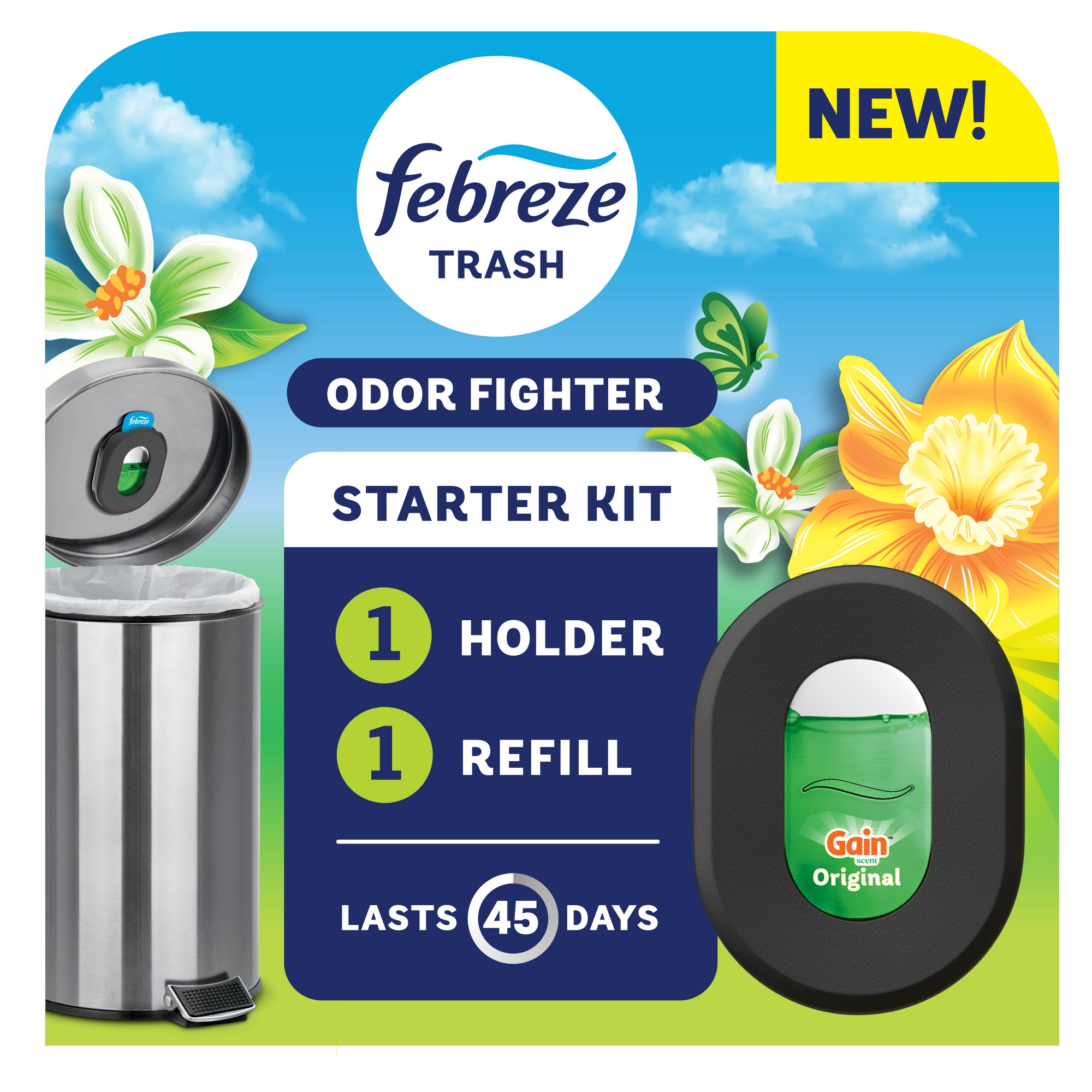 Febreze Trash - Trash Aisle Air Freshener Starter Kits - Gain Original - 2ct: Oil, Non-Powered