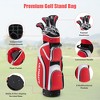 Ladies Womens Complete Golf Clubs Set 10 Pieces Includes Alloy Driver Red\Black\Pink - 4 of 4