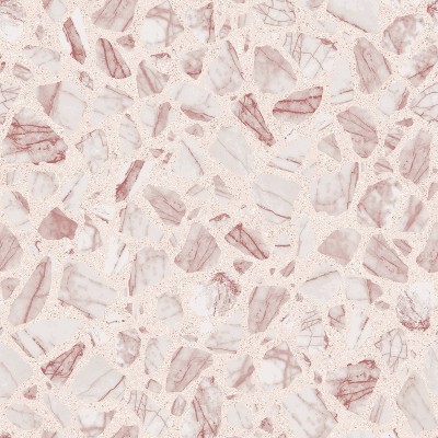 Tempaper Speckled Terrazzo Rose Self Adhesive Removable Wallpaper Pink